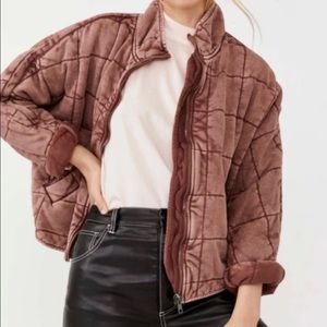 Quilted dolman jacket